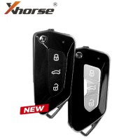 Xhorse XKGA82EN Electroplated Matte 3 Buttons Universal Wired Remote Key 5pcs/lot