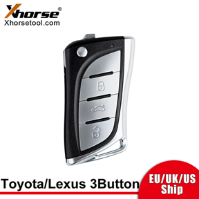 [EU/UK/US Ship] Xhorse XELEX0EN Super Remote Key Toyota/Lexus Flip 3 Buttons Built-in Super Chip English 5pcs/lot