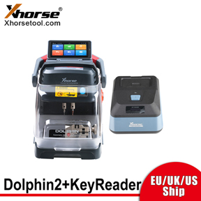 [EU/UK/US Ship] Xhorse Dolphin II XP005L Key Cutting Machine plus Key Reader XDKP00GL