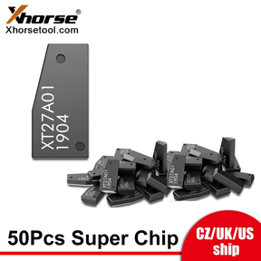 [UK/EU/US Ship] Xhorse VVDI Super Chip XT27A01 XT27A66 Transponder Support Rewrite 50pcs/lot