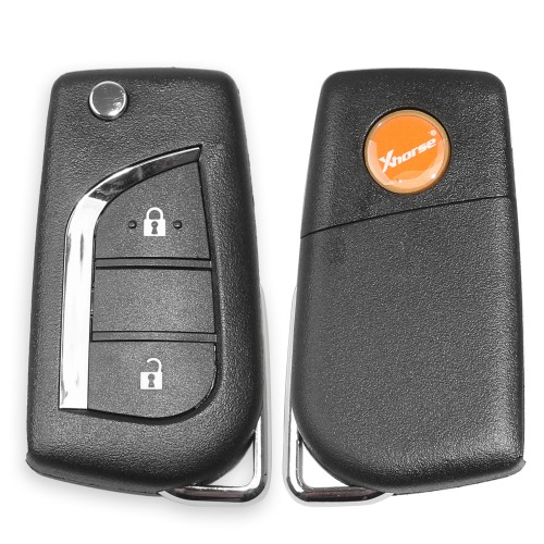 Xhorse XKTO01EN Wire Remote Key Toyota Flip 2 Buttons English 5pcs/lot