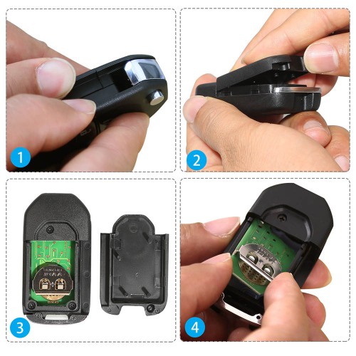 Xhorse XNHO00EN Wireless Remote Key Honda Flip 3 Buttons English 5pcs/lot
