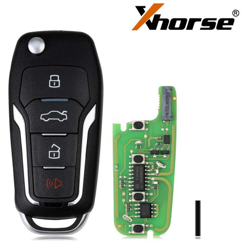 Xhorse XEFO01EN Super Remote Key Ford Flip 4 Buttons Built-in Super Chip English 5pcs/lot