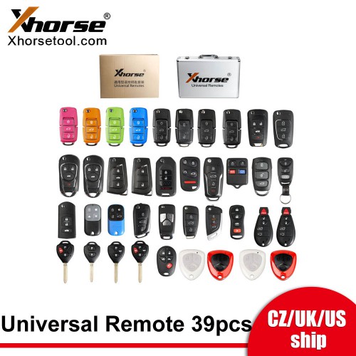 [UK Ship] Xhorse XKRSB1EN Universal Remote Keys Full Packages 39 Pieces Original English Version