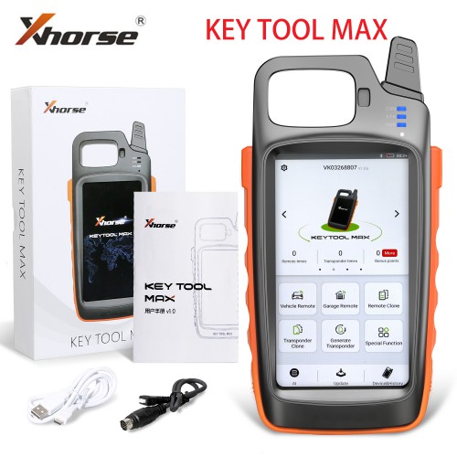 Xhorse VVDI Key Tool Max Multi-Language Remote Programmer with Free Renew Cable