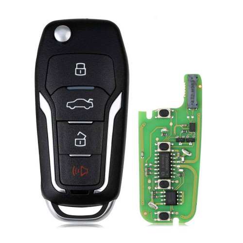 Xhorse XEFO01EN Super Remote Key Ford Flip 4 Buttons Built-in Super Chip English 5pcs/lot
