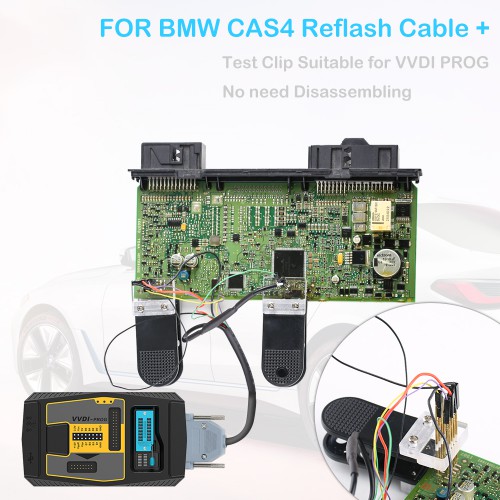 BMW CAS4 Data Reading Socket Adapter Clip Wire Suitable for VVDI Prog Programmer No need Disassembling  