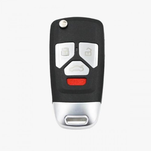 Xhorse XNAU02EN Wireless Remote Key Audi Flip 4 Buttons Key English 5pcs/lot