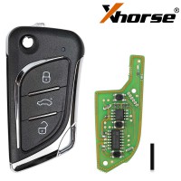 [UK/EU/US Ship] Xhorse XKLKS0EN Wire Remote Key Lexus 3 Buttons English 5pcs/lot