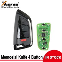 [UK/EU/US Ship] Xhorse XSKF21EN Smart Remote Key Memoeial Knife Style 4 Buttons English 5pcs/lot