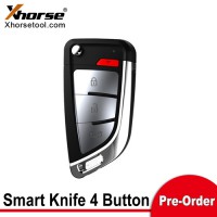 [Pre-order]Xhorse XSKFF0EN Smart Key Knife Style 4 Buttons English 5pcs/lot