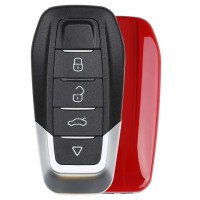 Xhorse XKFEF2EN Wire Remote Key Ferrari 4 Buttons Bright Red English 5pcs/lot