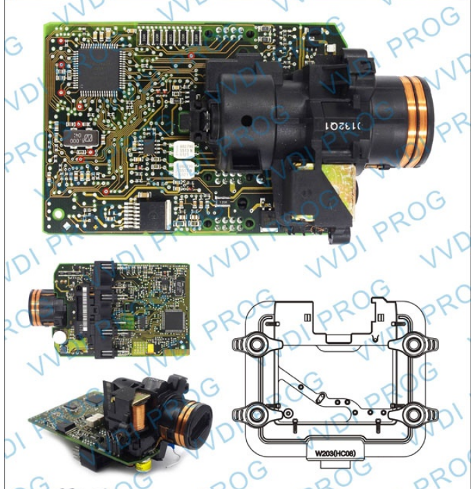 W203 HC08 Adapter pinout