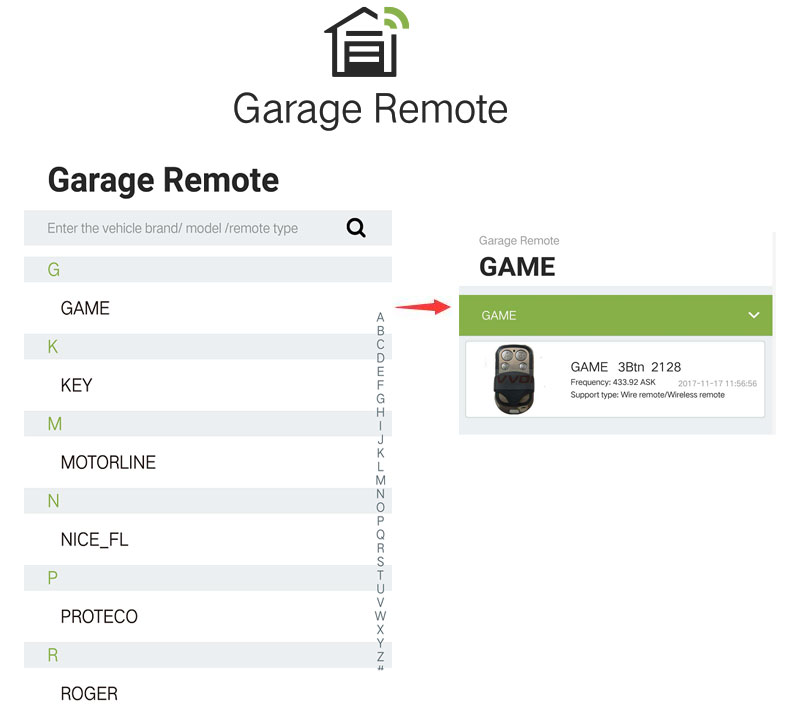vvdi mini keytool Garage Remote