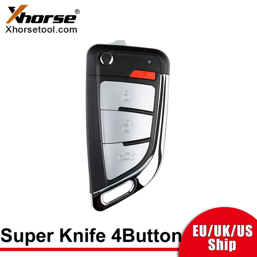 Xhorse XEKF20EN Super Remote Key Knife Flip 4 Buttons Built-in Super Chip English 5pcs/lot