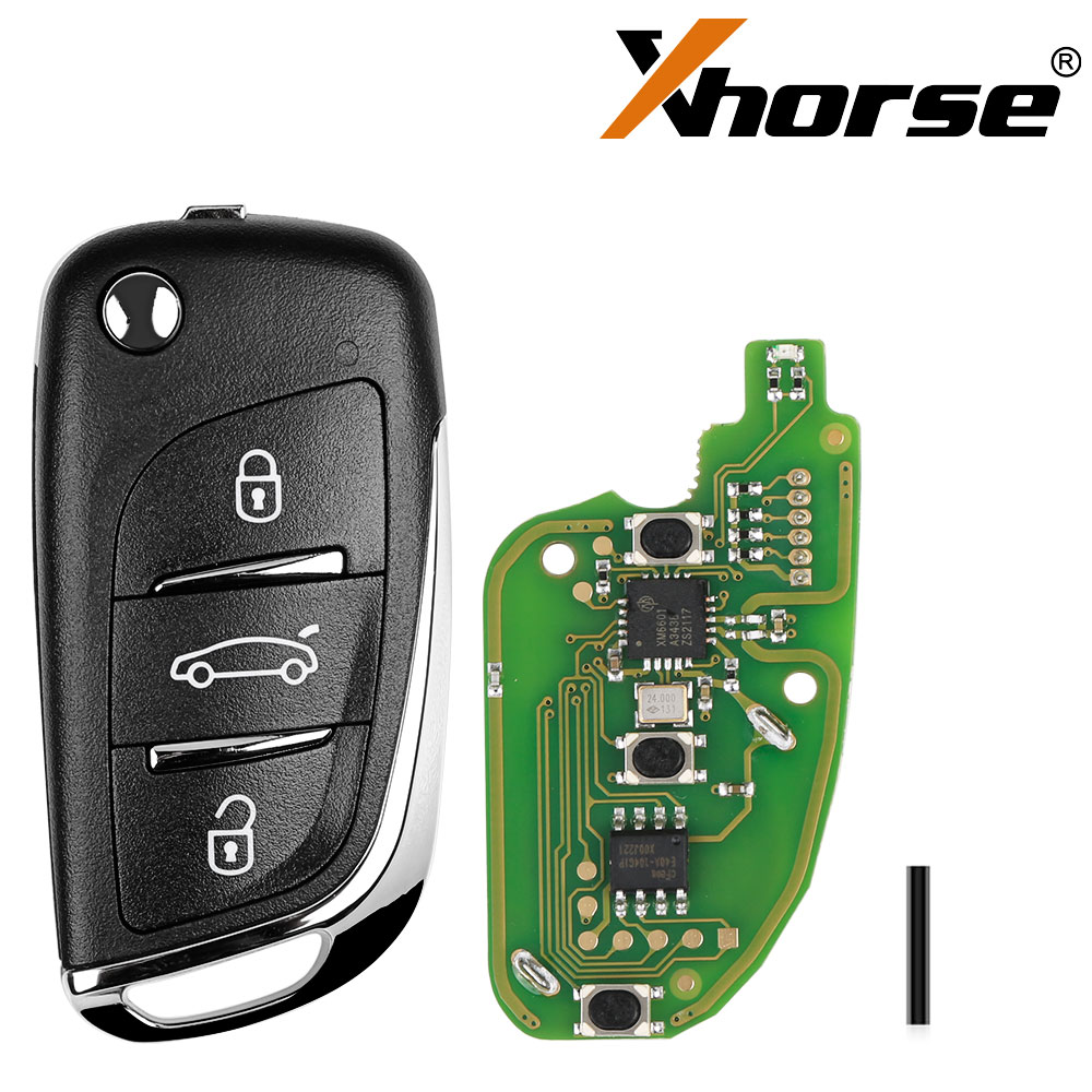 Xhorse XKDS00EN Wire Remote Key DS Flip 3 Buttons English 5pcs/lot
